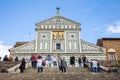 Basilica San Miniato al Monte St. Minias on the Mountain in Fl Royalty Free Stock Photo